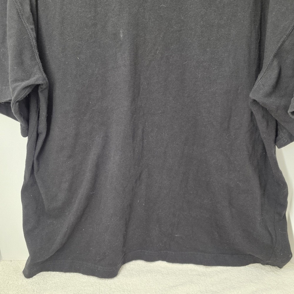 VTG 90s Looney Tunes Sports Hockey Embroidered Black Pocket Shirt Warner Bros XL - Picture 9 of 12